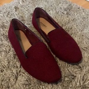 Old Navy Shoes Flats Loafer Burgundy Sz 9 Like New